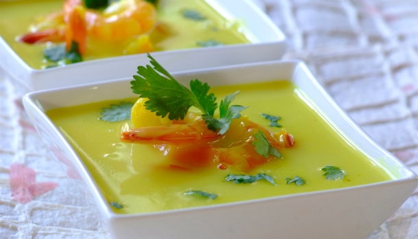 Coconut, Prawn  and Lemongrass Soup